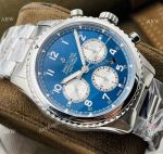 Swiss Replica Breitling Navitimer 08 Chronograph Watch Blue Dial Stainless Steel